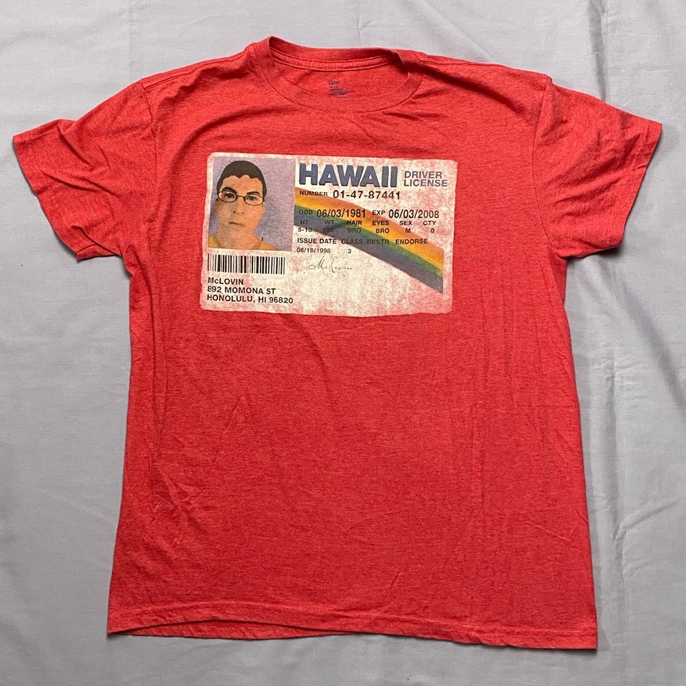 Superbad Mclovin Driver's License Graphic Tee